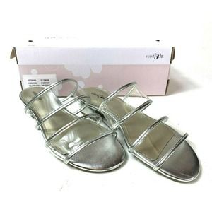 East 5th EF Swan Silver Sandals 6m - NEW